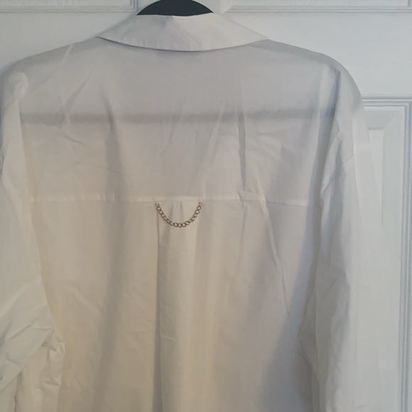 MAGASCHONI White Blouse Size XL #220 - Picture 5 of 8